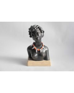 Leopold ANZENGRUBER Femme Africain céramique Autriche