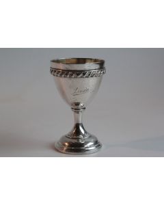 Coquetier argent massif Linda