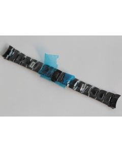 ALPINA Bracelet pour montre acier noir 22 mm