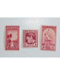 Timbres Nouvelle Zélande au profit d'œuvre 1932-33-34 neufs