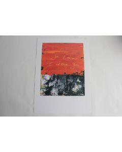 Sérigraphie originale Philippe BUSSA Je t’aime - I love you n° 231/250