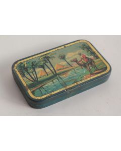 Boîte tôle sérigraphiée Orientaliste pastilles Rosée de Mai par Lotus Rochefort