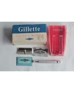 GILLETTE Ancien rasoir Safety razor Set N°24