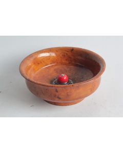 Bol de cérémonie bois de loupe Tibet