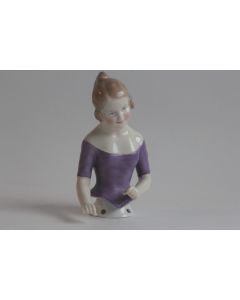 Demi figurine porcelaine Femme Gebrüder Heubach Allemagne
