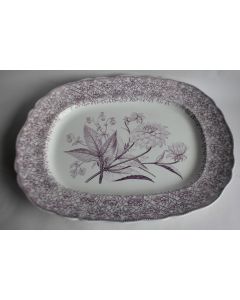MINTON Plat de service faïence Trellis & Plants