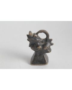 Ancien poids à opium Chinthe bronze Birmanie