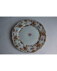 MEISSEN Assiette porcelaine Fleurs