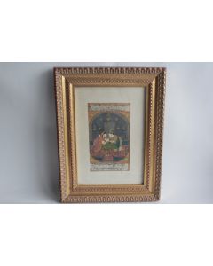Dessin original rehaussé Moghol Indo-persan XIXe
