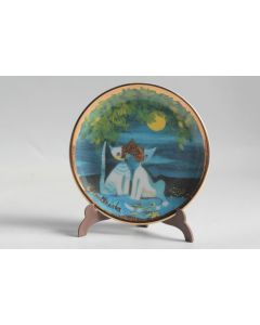 GOEBEL Amici della Luna Chats porcelaine Rosina Wachtmeister Allemagne