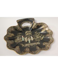 Ramasse miettes asiatique nacre carton bouilli Napoléon III