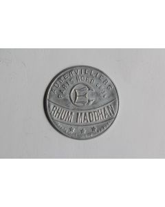 Timbre 25 c Monnaie de nécessité Aubervilliers Rhum Maddhan