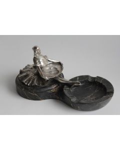 Grégoire CALVET Cendrier Baguier bronze Art Nouveau