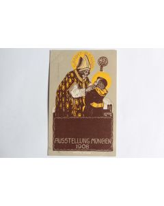 CPA illustrée Ausstellung München 1908 Fritz Klee Allemagne