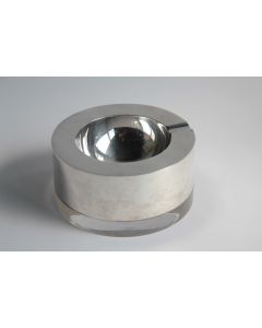 Cendrier design argent et lucite