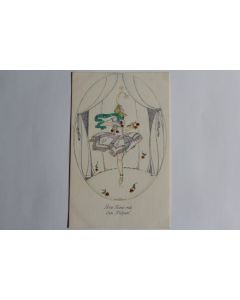CPA illustrée Koehler Mela Der Tanz mit den Tulpen B.K.W.I. 423-2