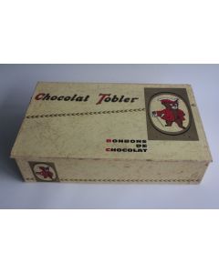 Boîte chocolat cacao Tobler carton papier lithographiée 1950