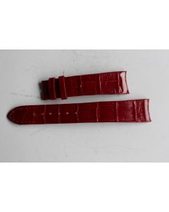 PATEK PHILIPPE Bracelet montre cuir rouge 17 mm