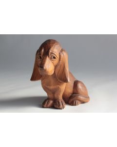 Chien basset bois sculpté Art populaire Suisse Brienz