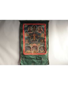 Peinture à l'huile sur toile thangka tibétain Bouddhisme