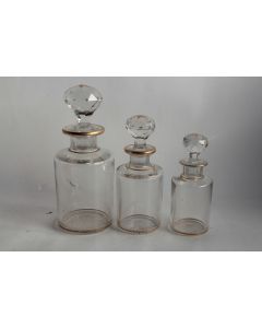 BACCARAT 3 Flacons à parfum cristal