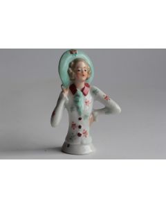 Demi figurine porcelaine Femme Art déco