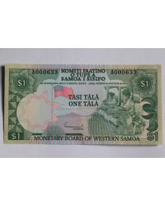 Billet 1 Tala Samoa occidentales 1980