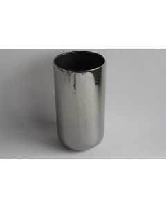 ROSENTHAL Vase porcelaine émail craquelé argenté