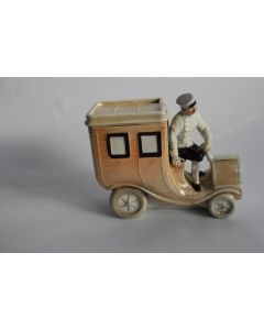 Boite a tabac porcelaine automobile