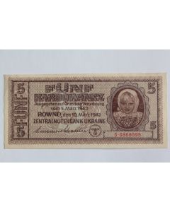 Billet 20 Karbowanez Ukraine 1942 Occupation allemande