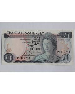 Billet 1 Pound Jersey type Elizabeth II neuf