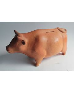 Tirelire à casser terre cuite Vache