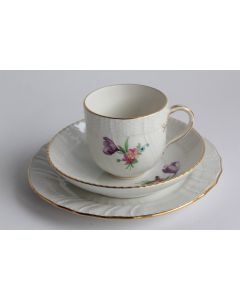 Tasse Assiette à dessert porcelaine KPM Berlin Allemagne