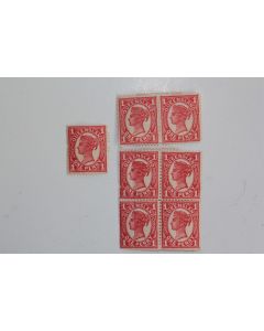 Timbres Colonie anglaise Queensland Victoria one penny 1896