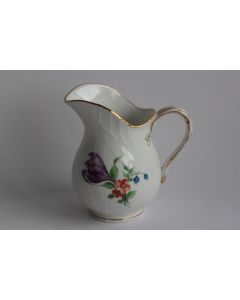 Pot à crème porcelaine KPM Berlin Allemagne Fleurs papillon