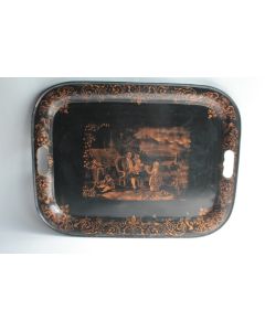 Plateau tôle Vernis Martin XIXe siècle