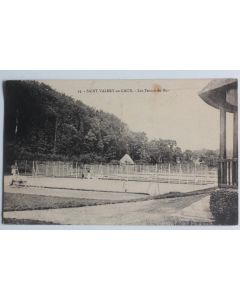 CPA Seine-Maritime Saint-Valery en Caux Les Tennis du Bas