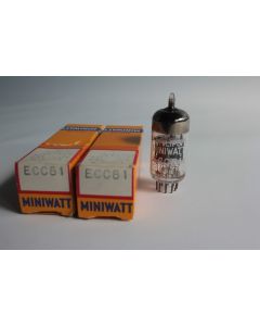 Paire Ampoules radio Philips Miniwatt ECC81 radio à tube neuf