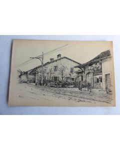 Dessin original Ferme Haute-Savoie par A.DECKER 1903