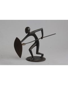 Franz HAGENAUER Bronze Viennois Chasseur africain WHW Autriche