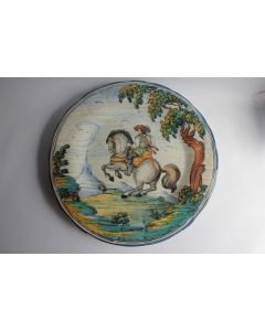 Assiette céramique Cavalier Talvera Espagne