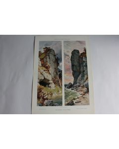 Estampe Paysages Journal décoration Jul. Menzel 1900