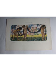 Estampe Remplissage Figuratif Journal décoration Ludwig et Hoffmann 1900