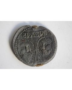 Cachet plomb pontifical pape Eugène IV Vatican XVe siècle