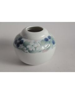 Vase porcelaine Fleurs Metzler & Ortloff Ilmenau Allemagne