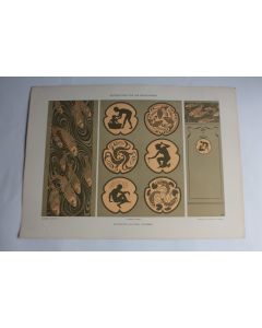 Estampe Décorations pour Salle de bain Journal décoration G.Heilmann 1900