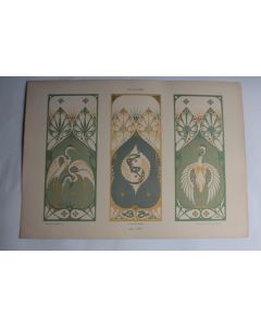 Estampe Garniture Journal décoration A.Smit 1900