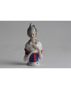 Demi figurine porcelaine Femme Marquise