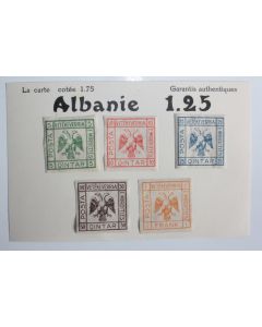 Timbres Albanie Vetekeverria 1921 neufs sur charnière