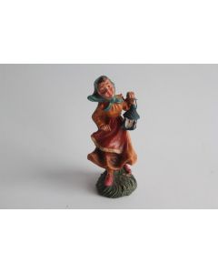 Figurine vintage Composition paysanne avec une lanterne Italie